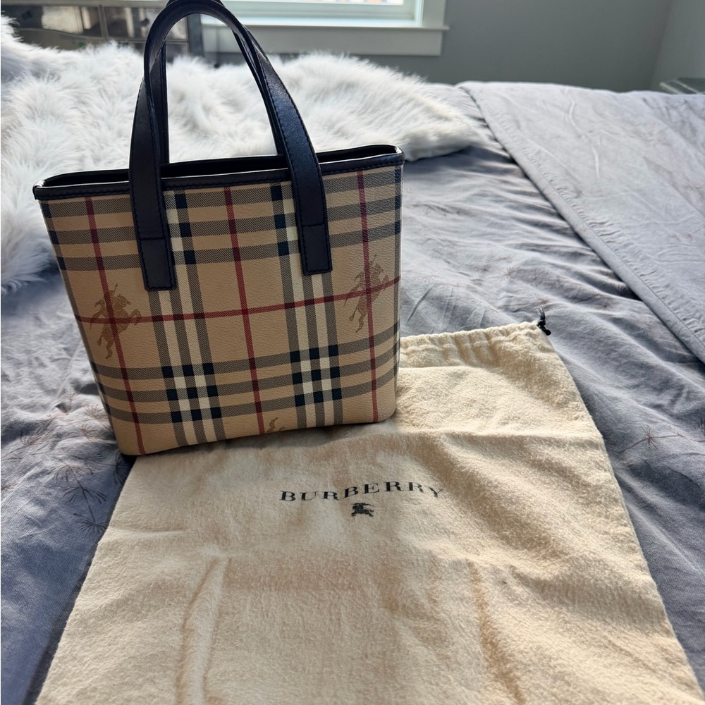 Burberry Mini Checkered Tote Bag - Picture 2 of 5